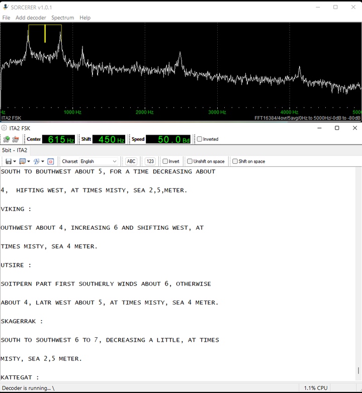 Sorcerer en mode RTTY